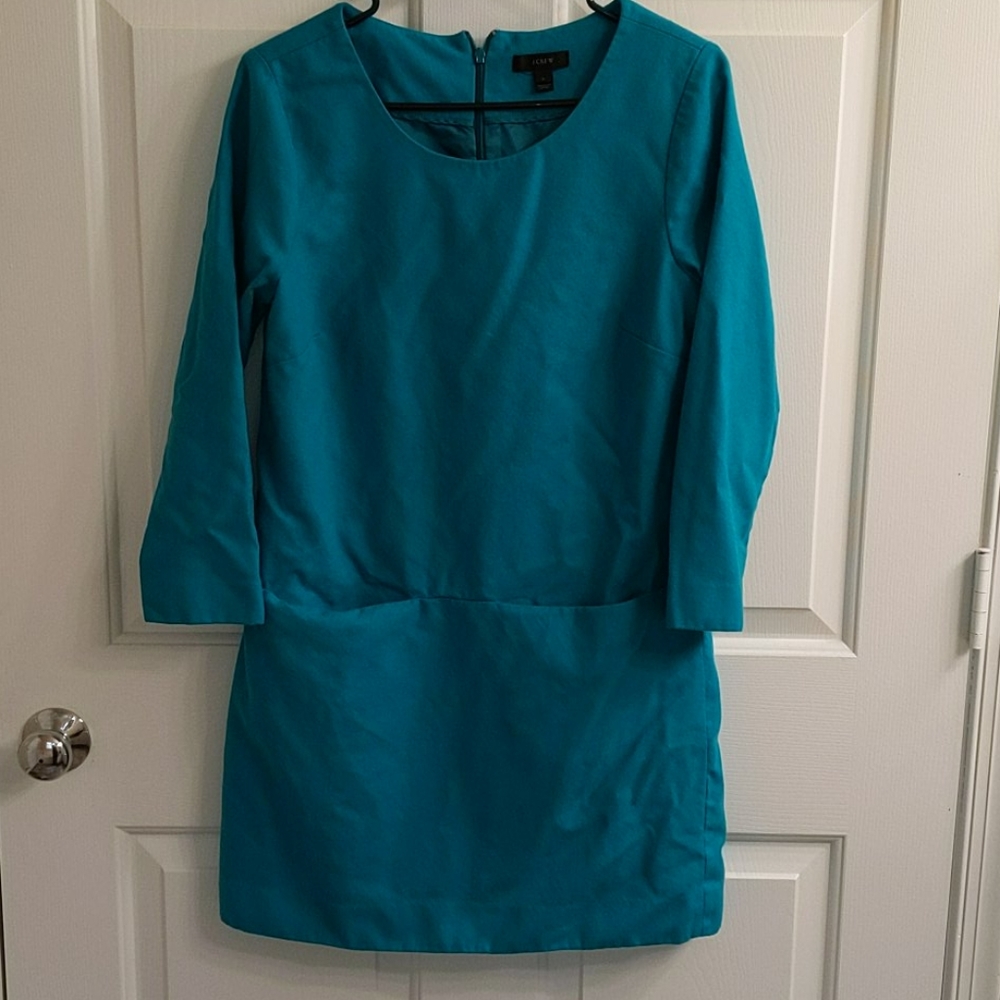Teal dress with pockets